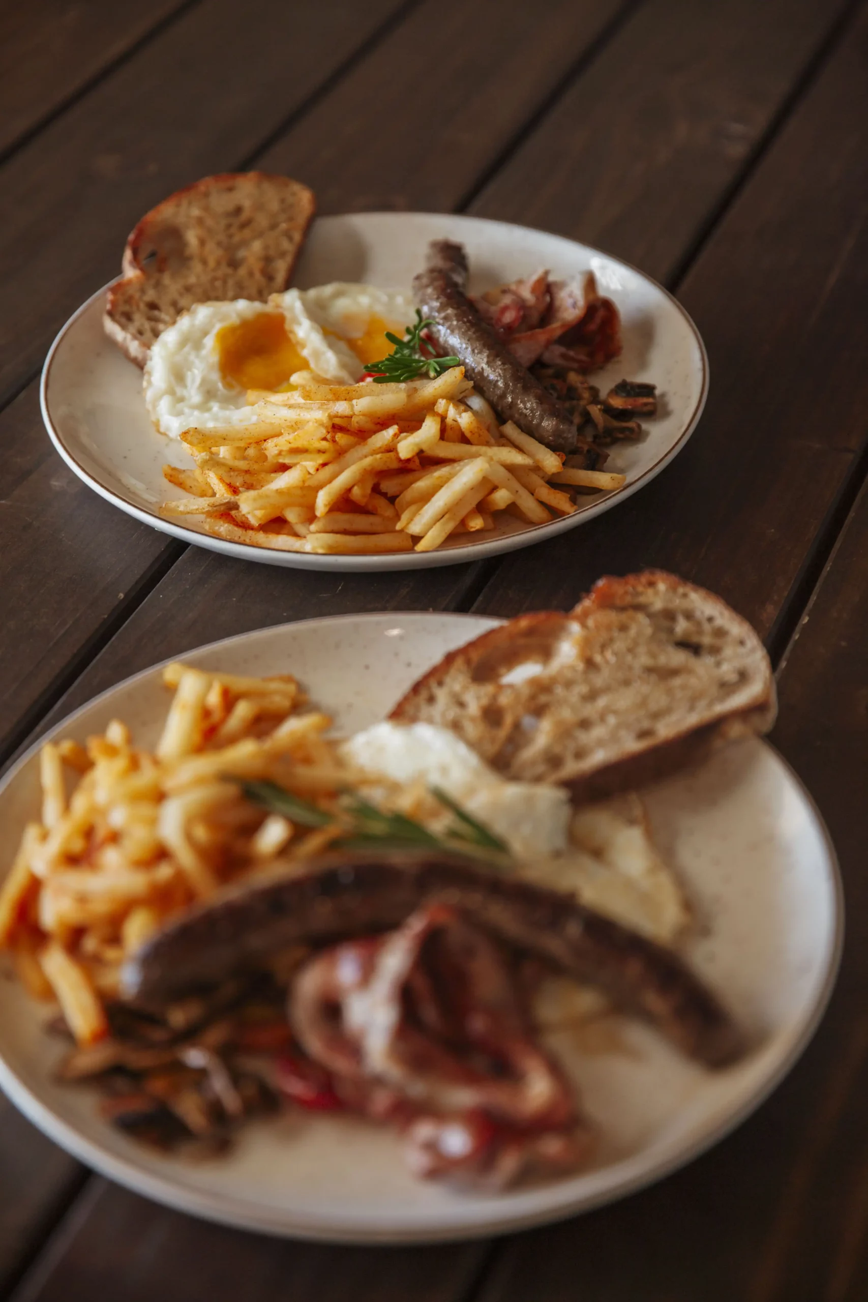 Two plates of Bounty Proper Breakfast