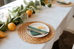 Elegant table set-up for a private event at Bounty